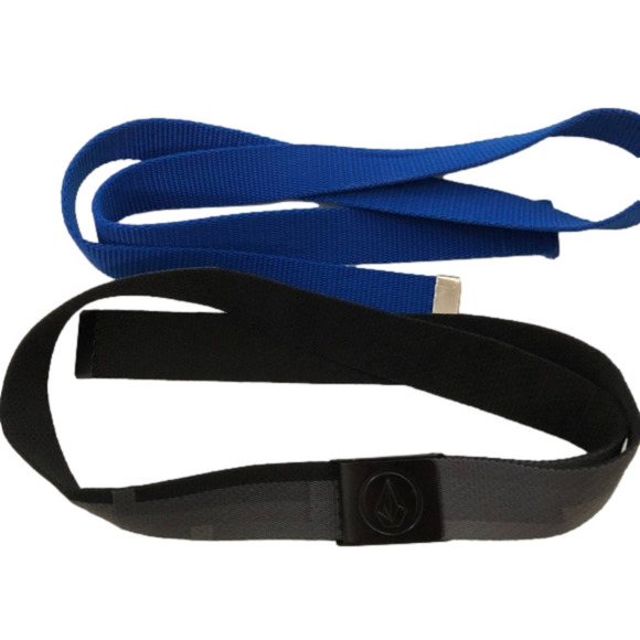 Volcom Adjustable Two-Sided Black Gray Belt - Picture 1 of 5